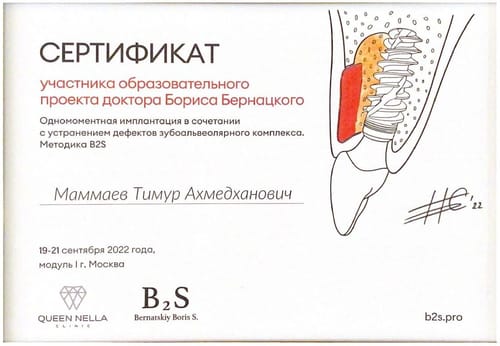 Маммаев Т. А. — Методика B2S, Б. Бернацкий, 2022